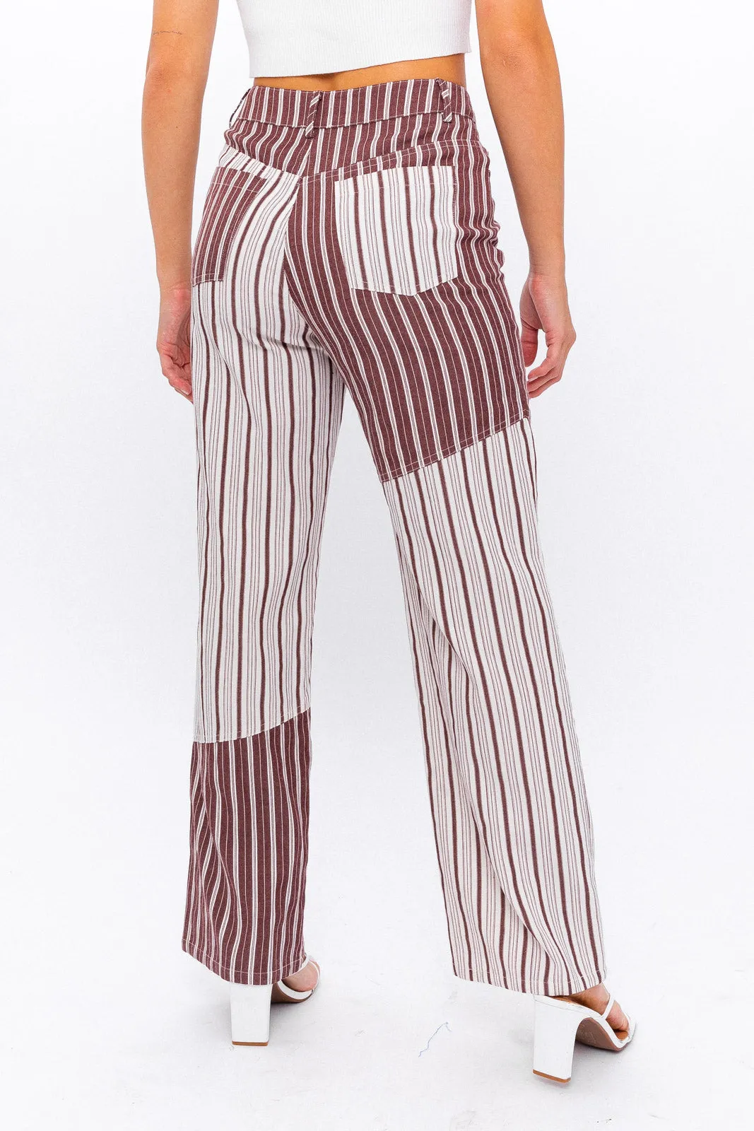 Colorblock Stripe Pant