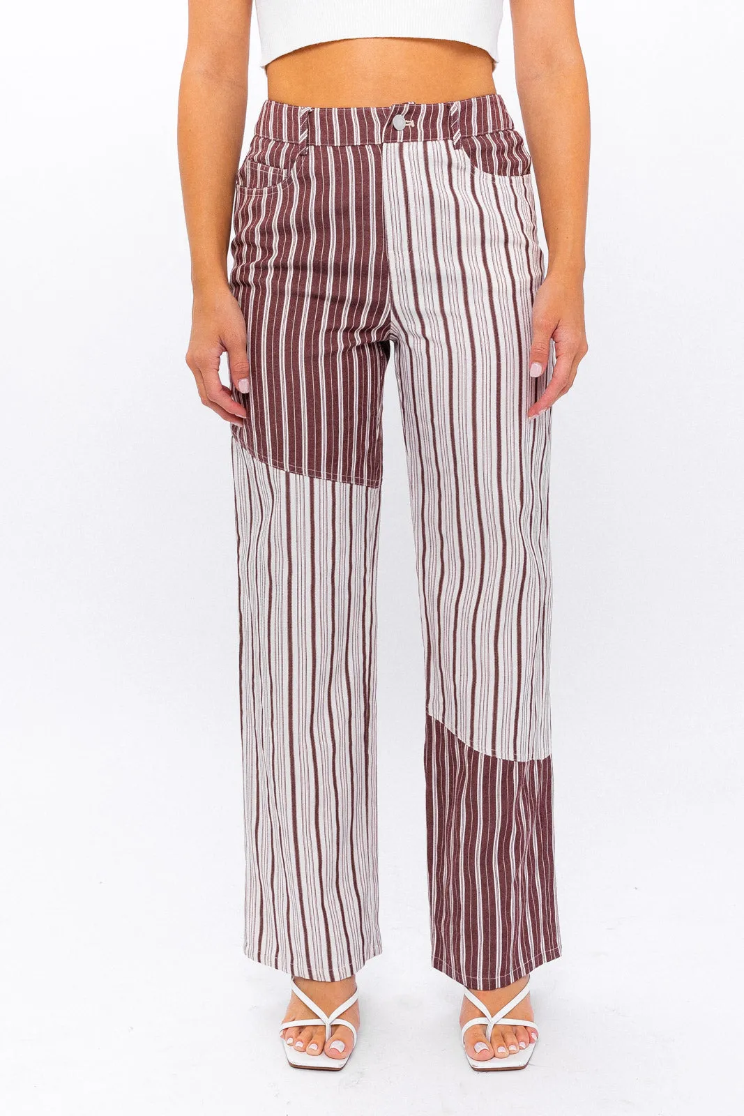 Colorblock Stripe Pant