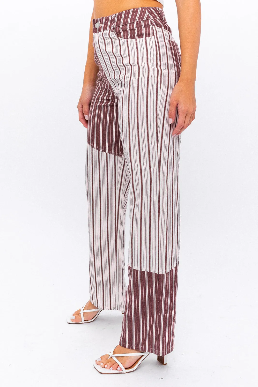 Colorblock Stripe Pant