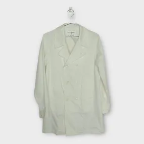 Comme Des Garcons SHIRT White Cotton Drill Short Trench