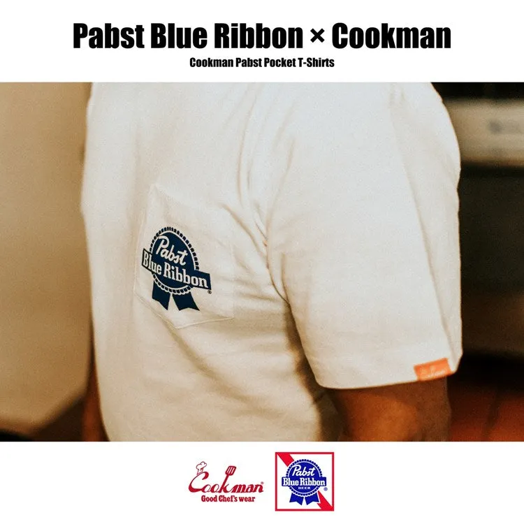 Cookman T-shirts - Pabst Pocket : White