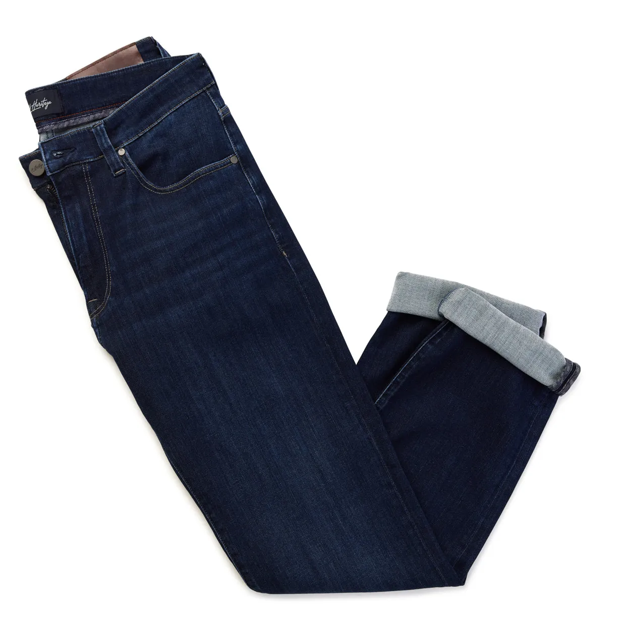 Courage Straight Leg Jeans In Dark Brushed Refined