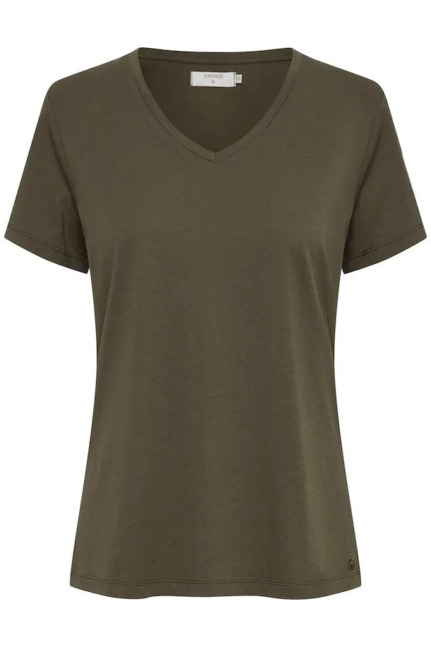 Cream Naia Tee Shirt - Khaki