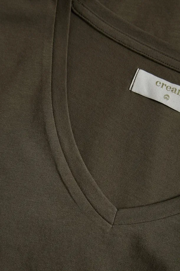 Cream Naia Tee Shirt - Khaki