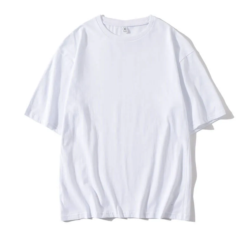 Custom Print Cotton Drop Shoulder T-shirt