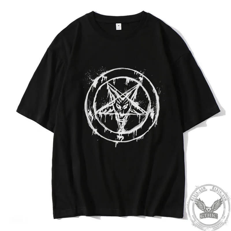 Custom Print Cotton Drop Shoulder T-shirt