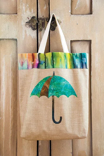 Dancing Umbrella Stencil by Edyta Sitar from Laundry Basket Quilts, LBQ-0344-T