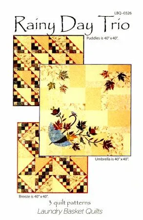 Dancing Umbrella Stencil by Edyta Sitar from Laundry Basket Quilts, LBQ-0344-T