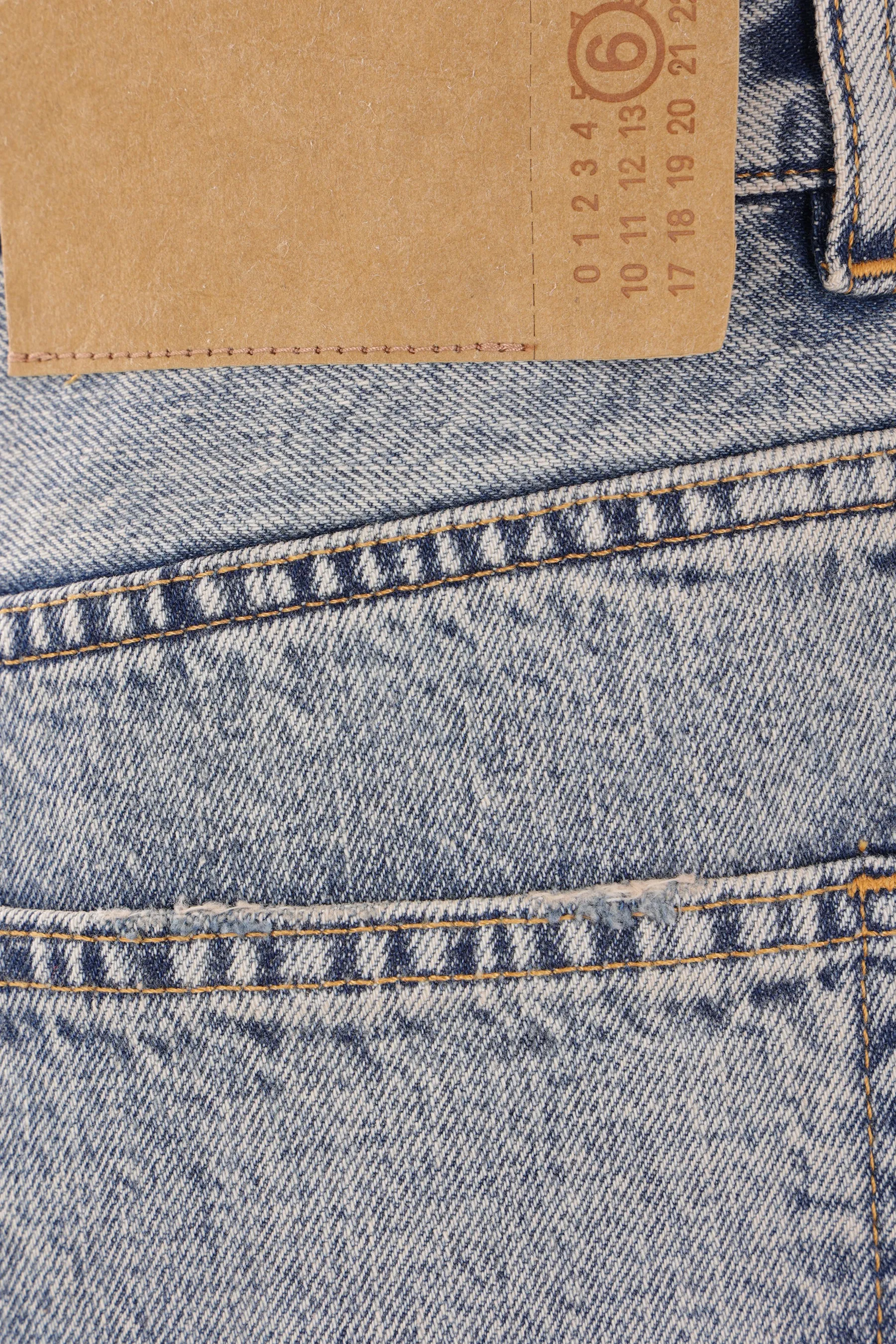 destructured denim jeans
