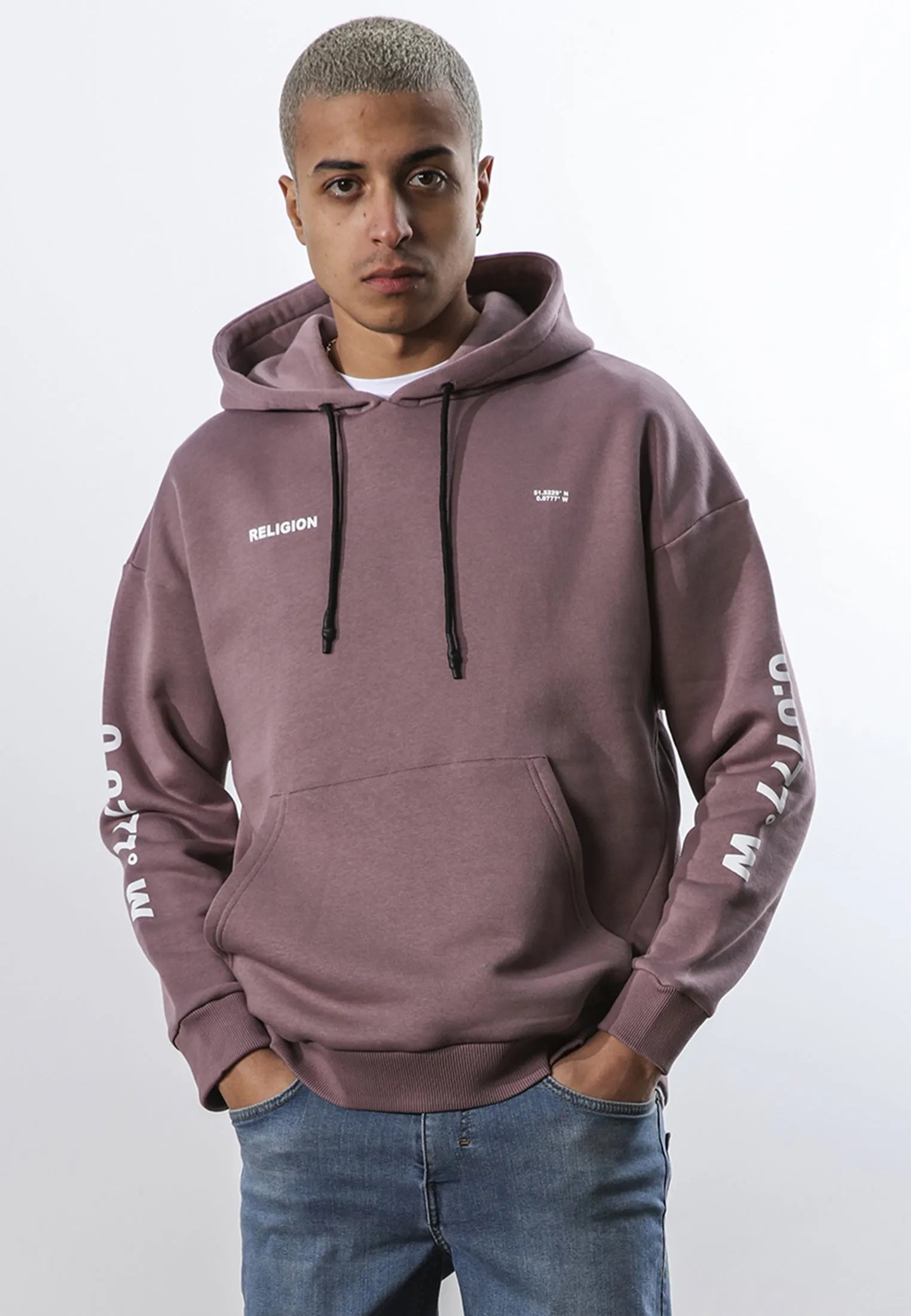 DOBERMAN HOODIE DEEP MAUVE