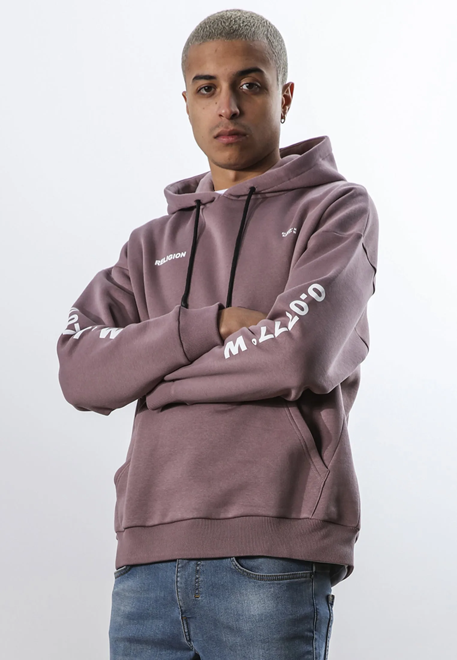 DOBERMAN HOODIE DEEP MAUVE