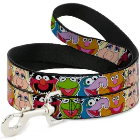Dog Leash - Muppets Faces CLOSE-UP Black by Buckle-Down
