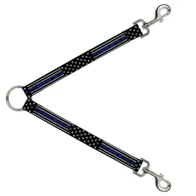 Dog Leash Splitter - FAFO FUCK AROUND AND FIND OUT Thin Blue Line Flag by Buckle-Down