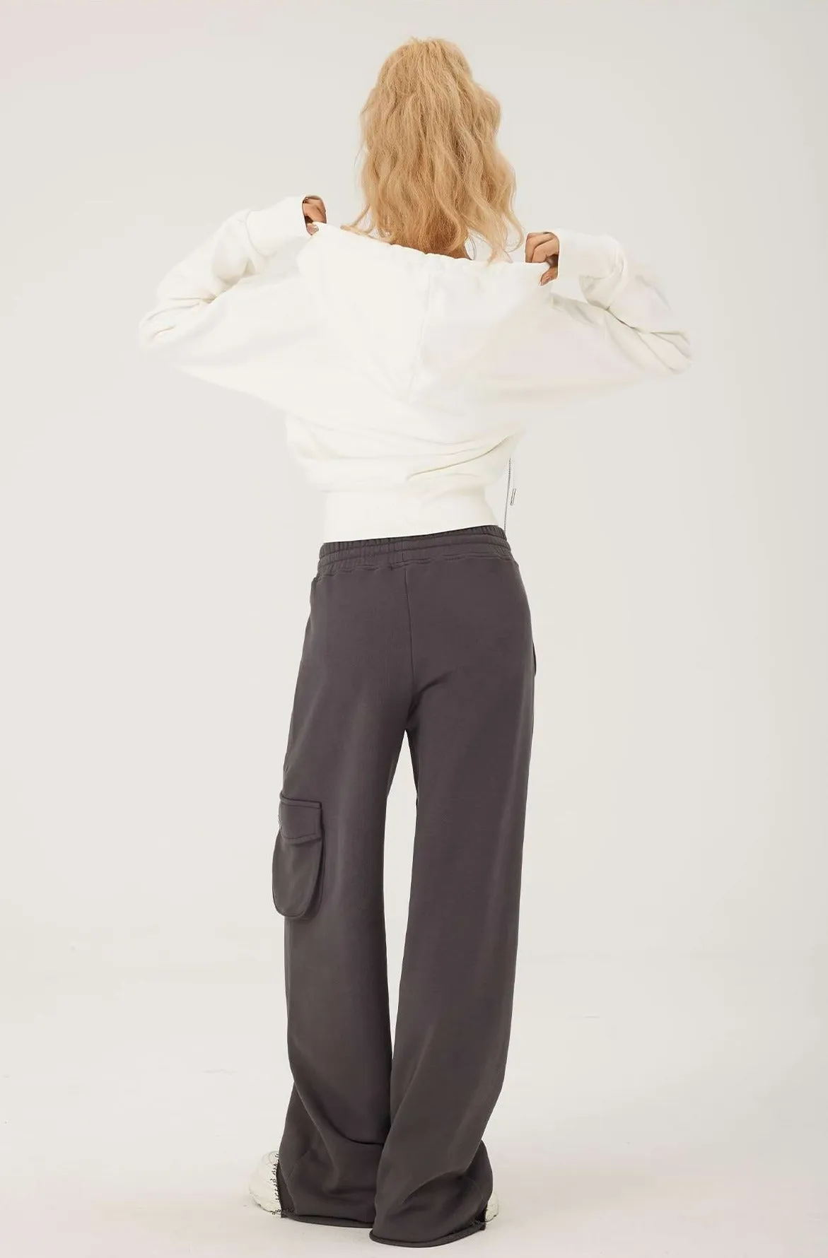 Double Zip Cropped Hoodie