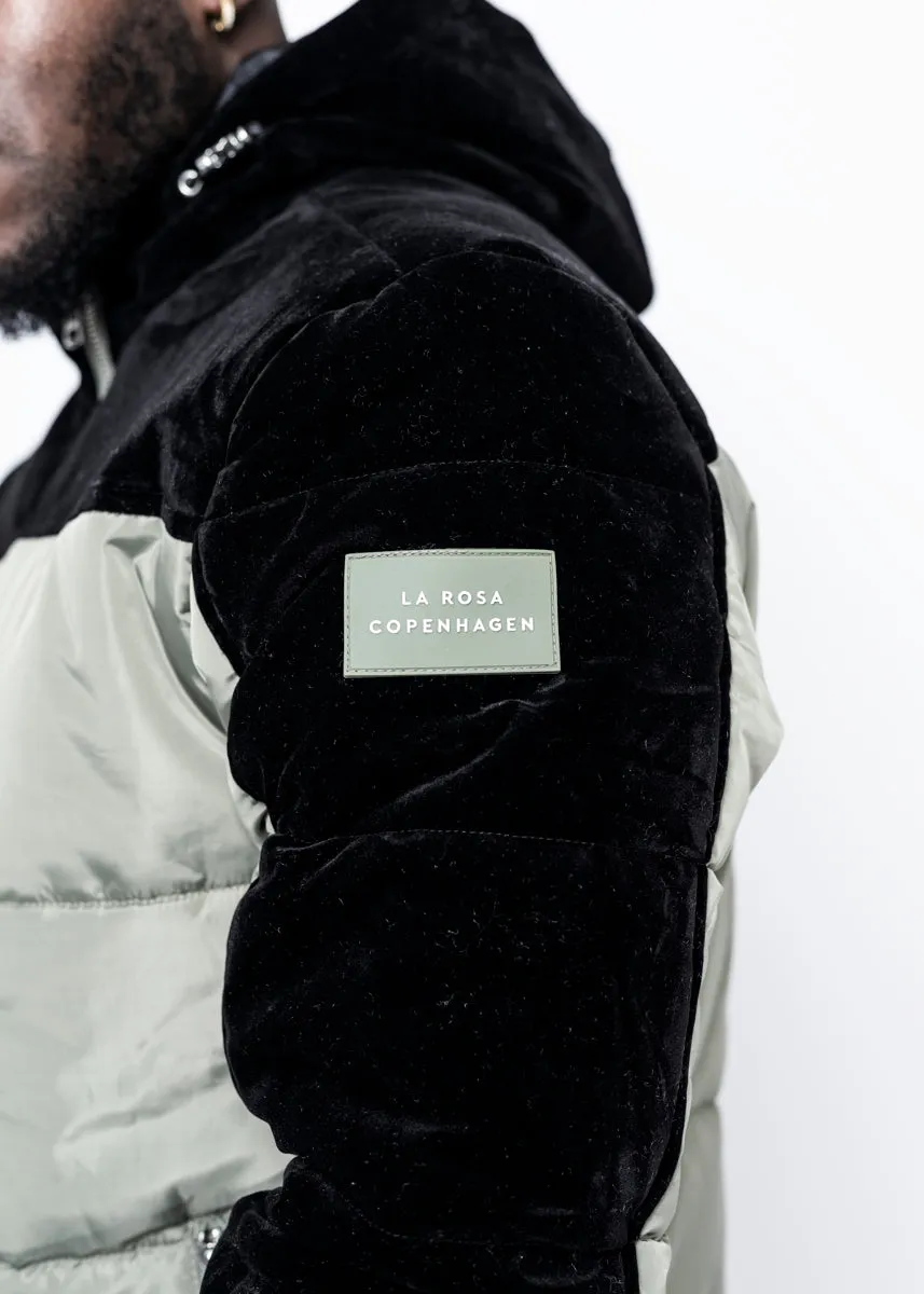 DOWN JACKET - LIME GREEN VELVET