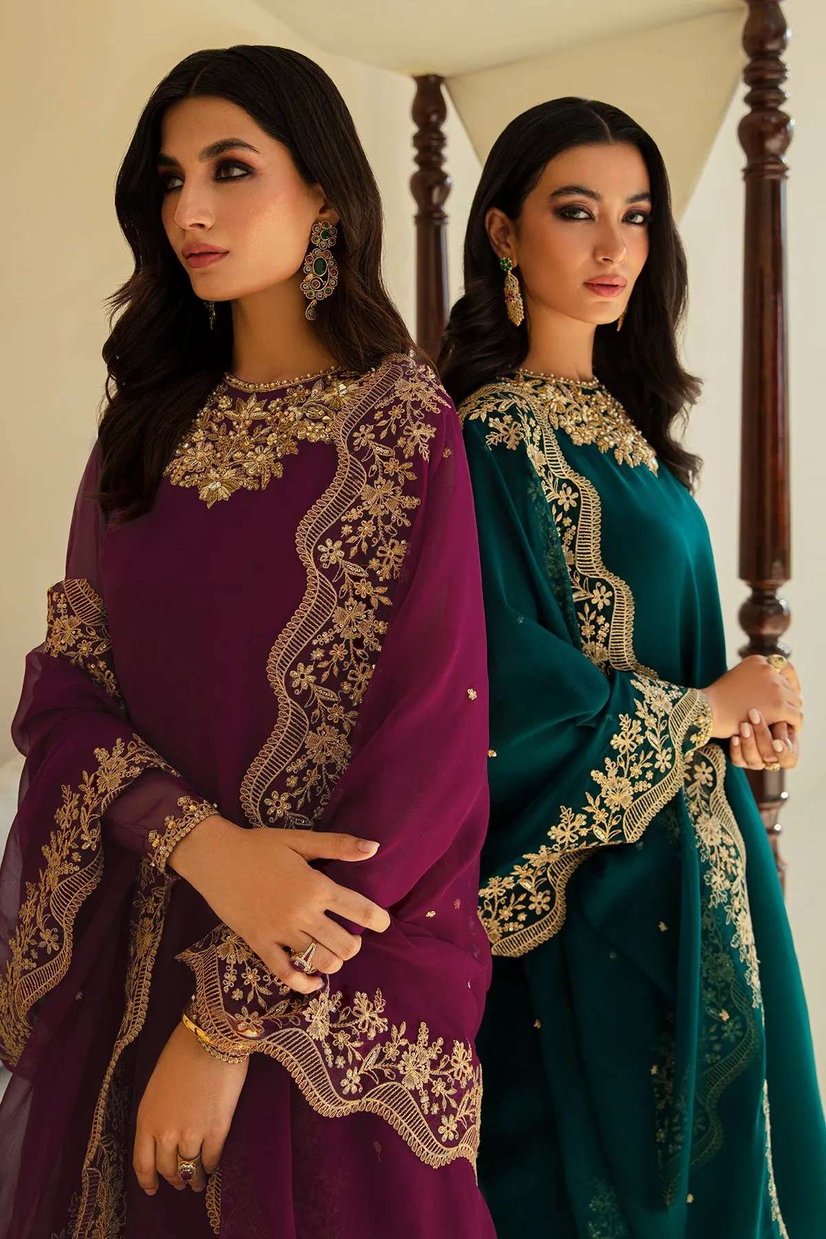 EMBROIDERED CHIFFON PR-829
