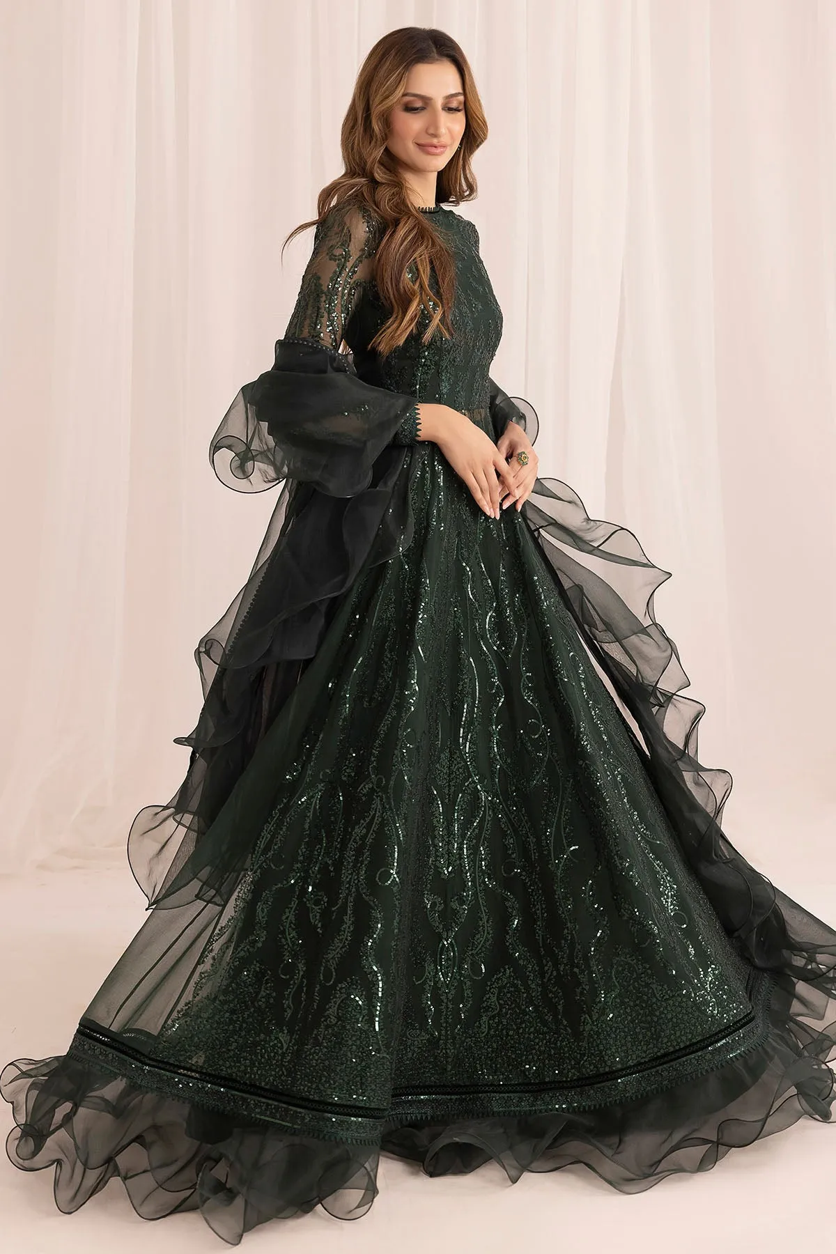 EMBROIDERED CHIFFON UC-3023