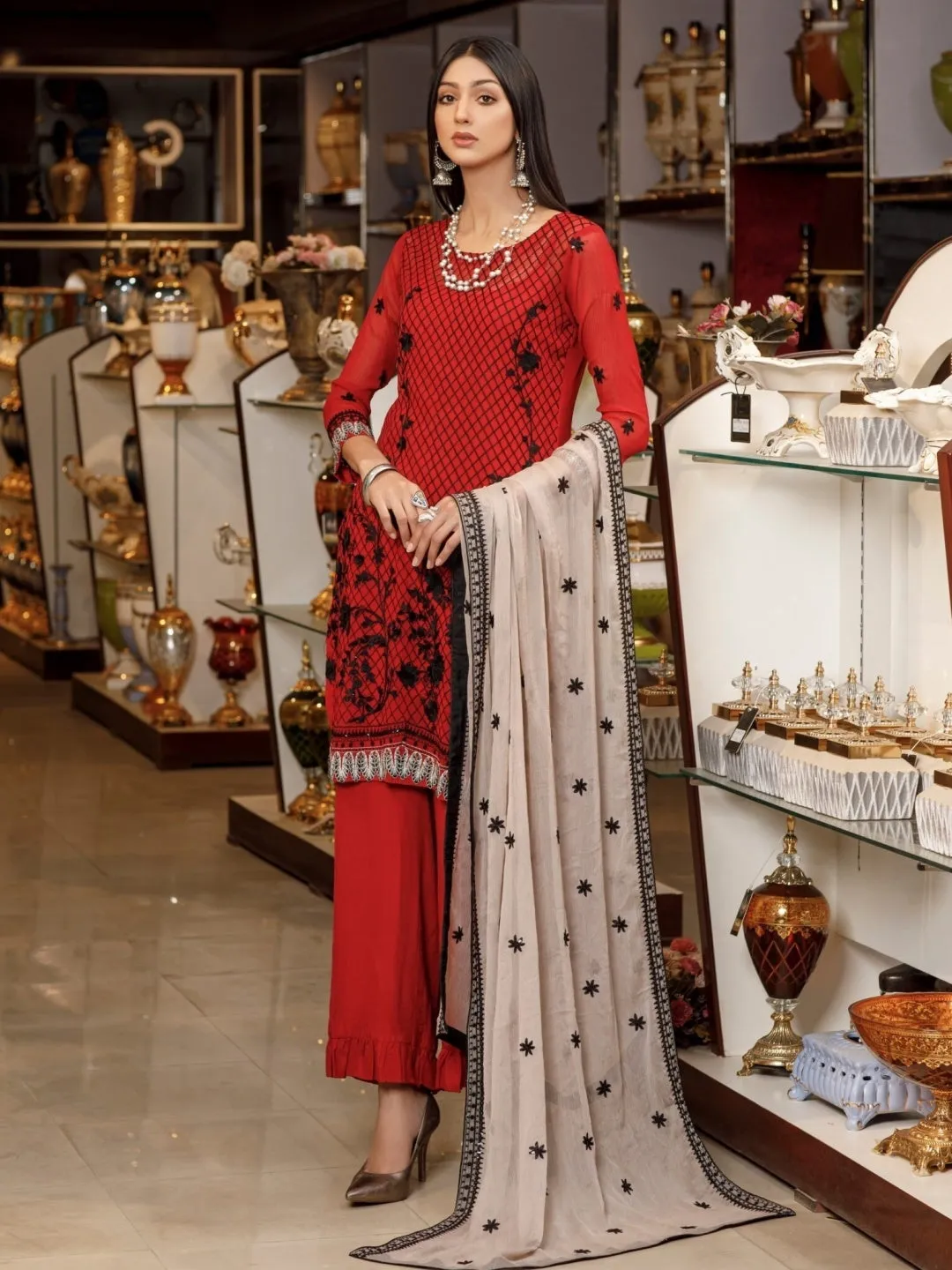 Embroidered Chiffon