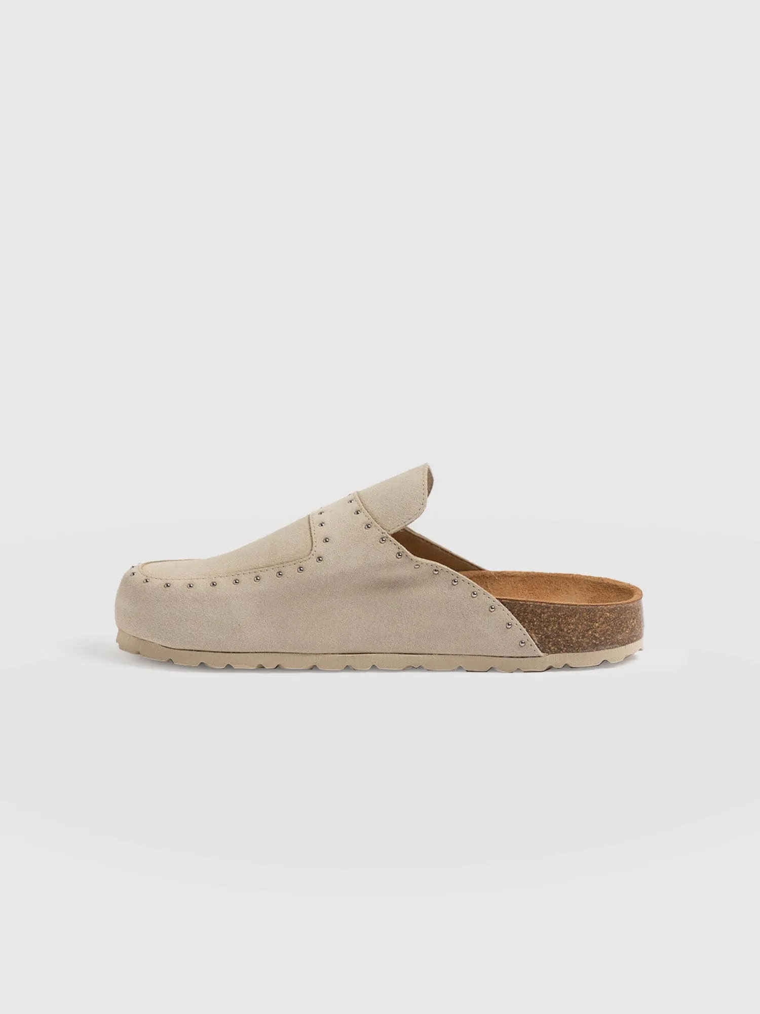 Etta Studded Clogs - Cream