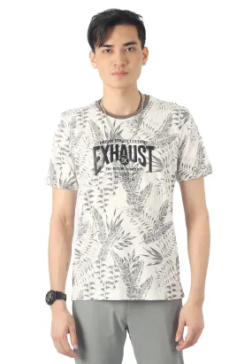 EXHAUST ROUND NECK T SHIRT [FREE CUT] 1684