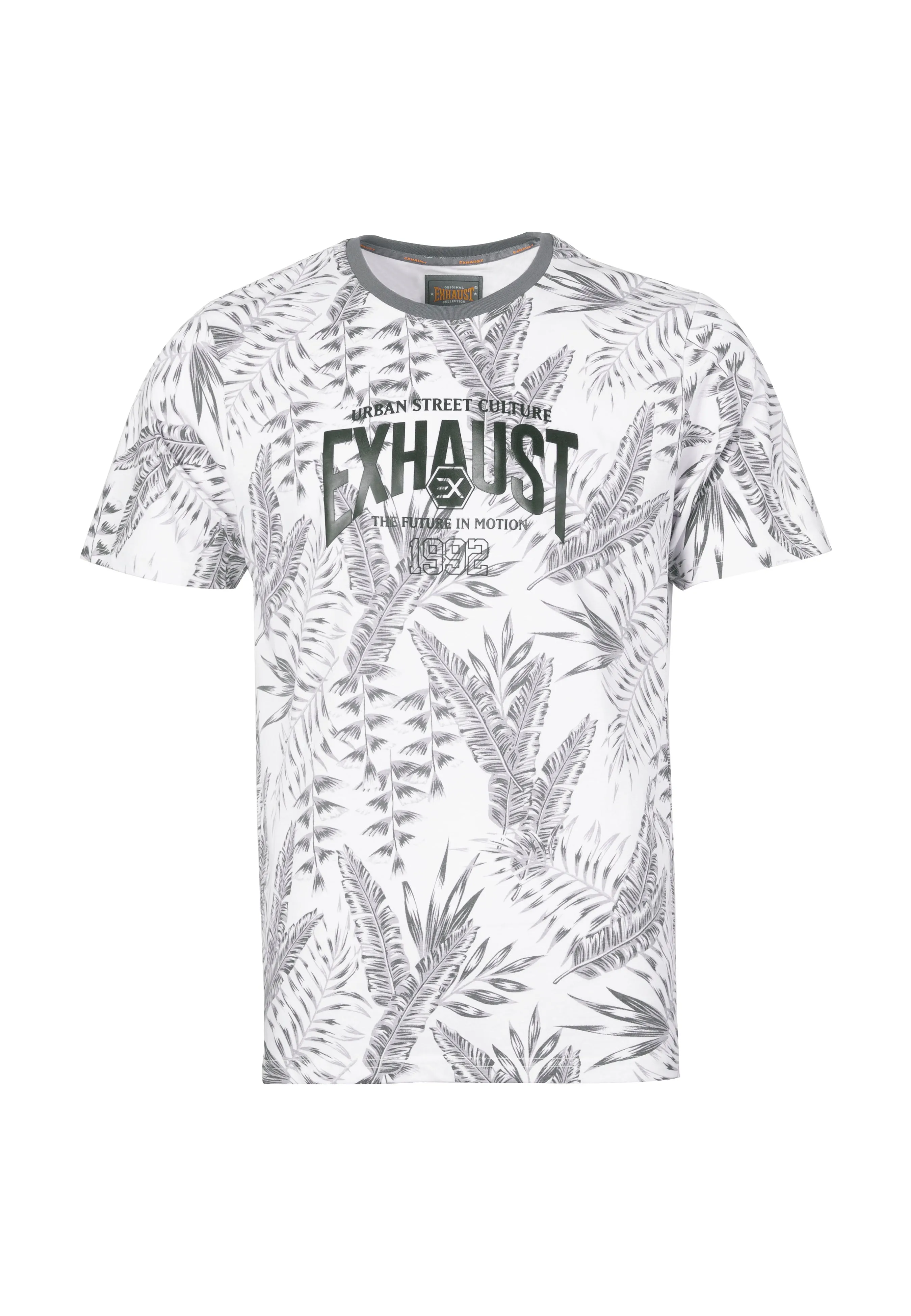 EXHAUST ROUND NECK T SHIRT [FREE CUT] 1684