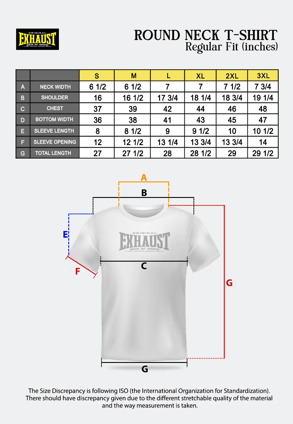 EXHAUST ROUND NECK T SHIRT [FREE CUT] 1684