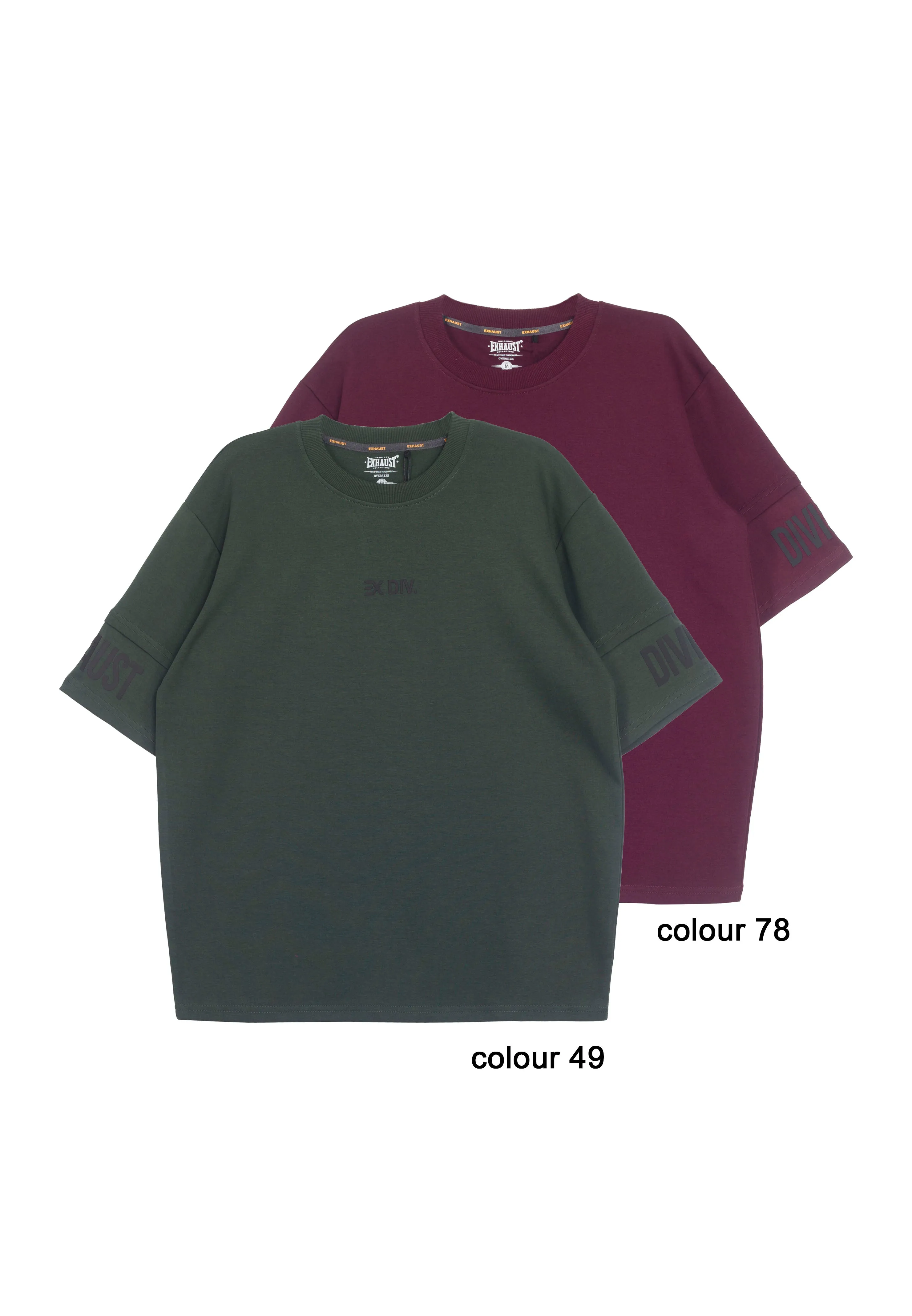 EXHAUST ROUND NECK T SHIRT [OVERSIZE] 1663
