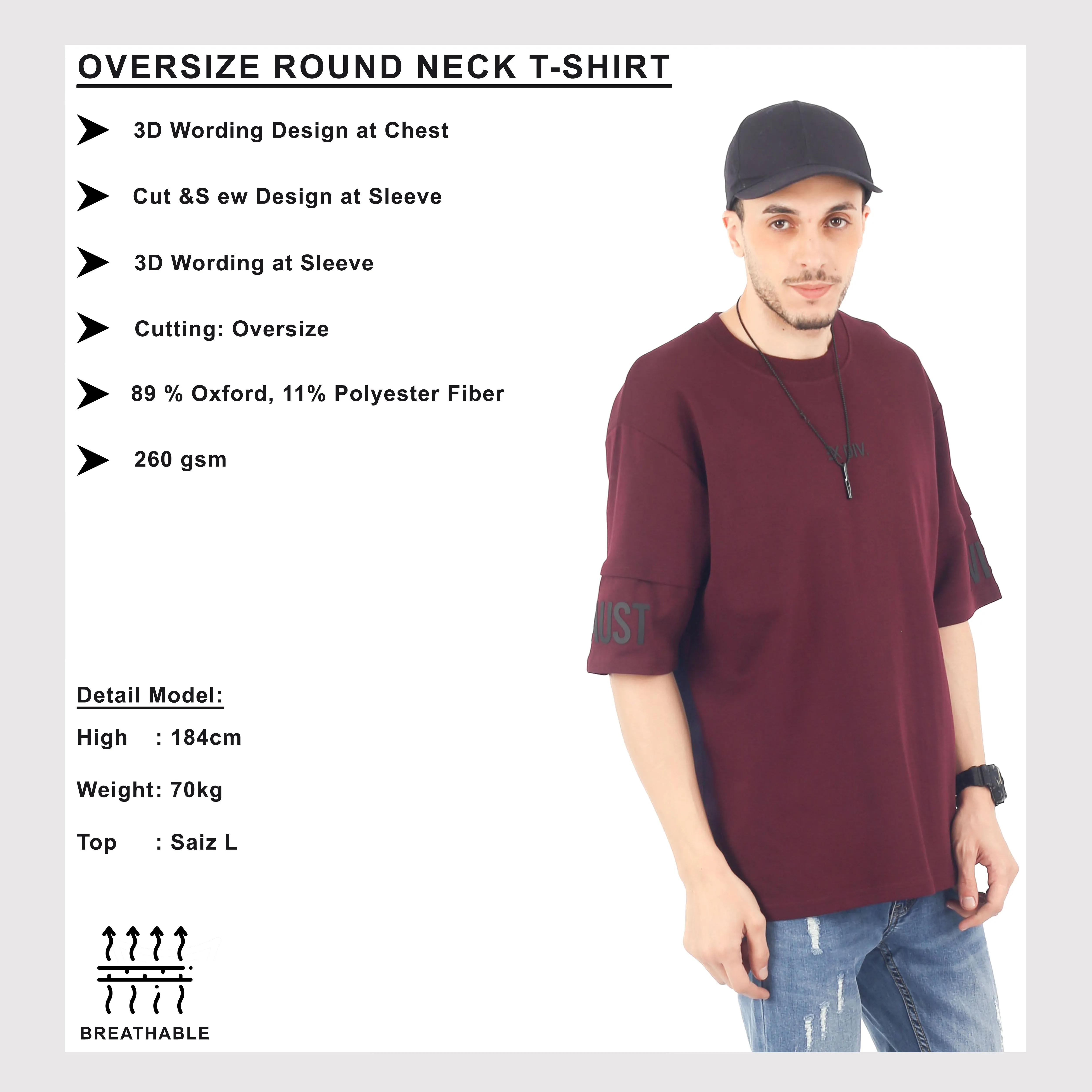 EXHAUST ROUND NECK T SHIRT [OVERSIZE] 1663