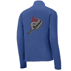 Fear The Pickleball Paddle | Men's 1/4 Zip Long Sleeve Pullover Athletic Shirt | 100% Polyester