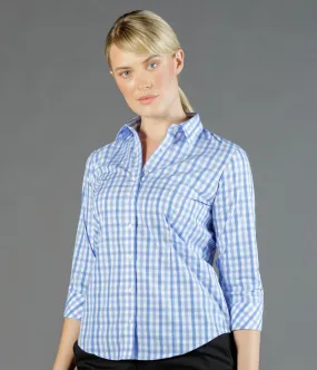 Gloweave Gloweave Ladies Tonal Check 3/4 Sleeve Shirt (1711WL)