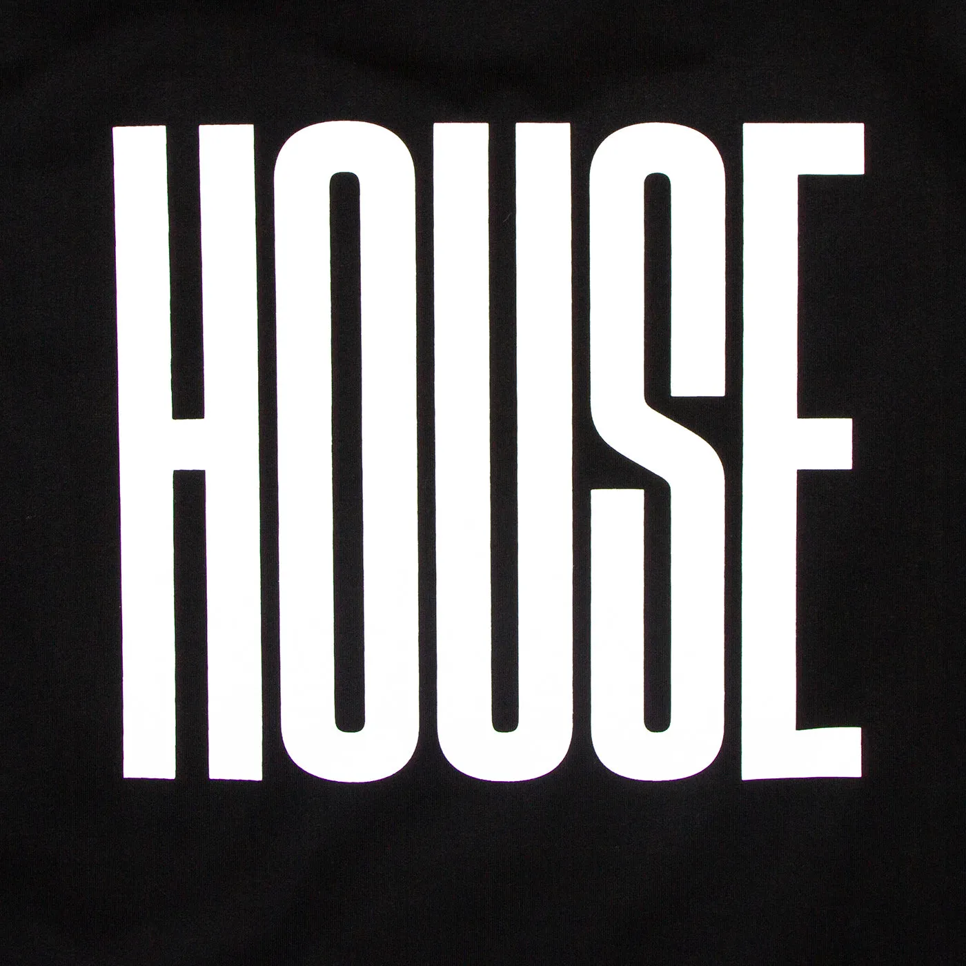 Higher House Back Print - Hood - Black