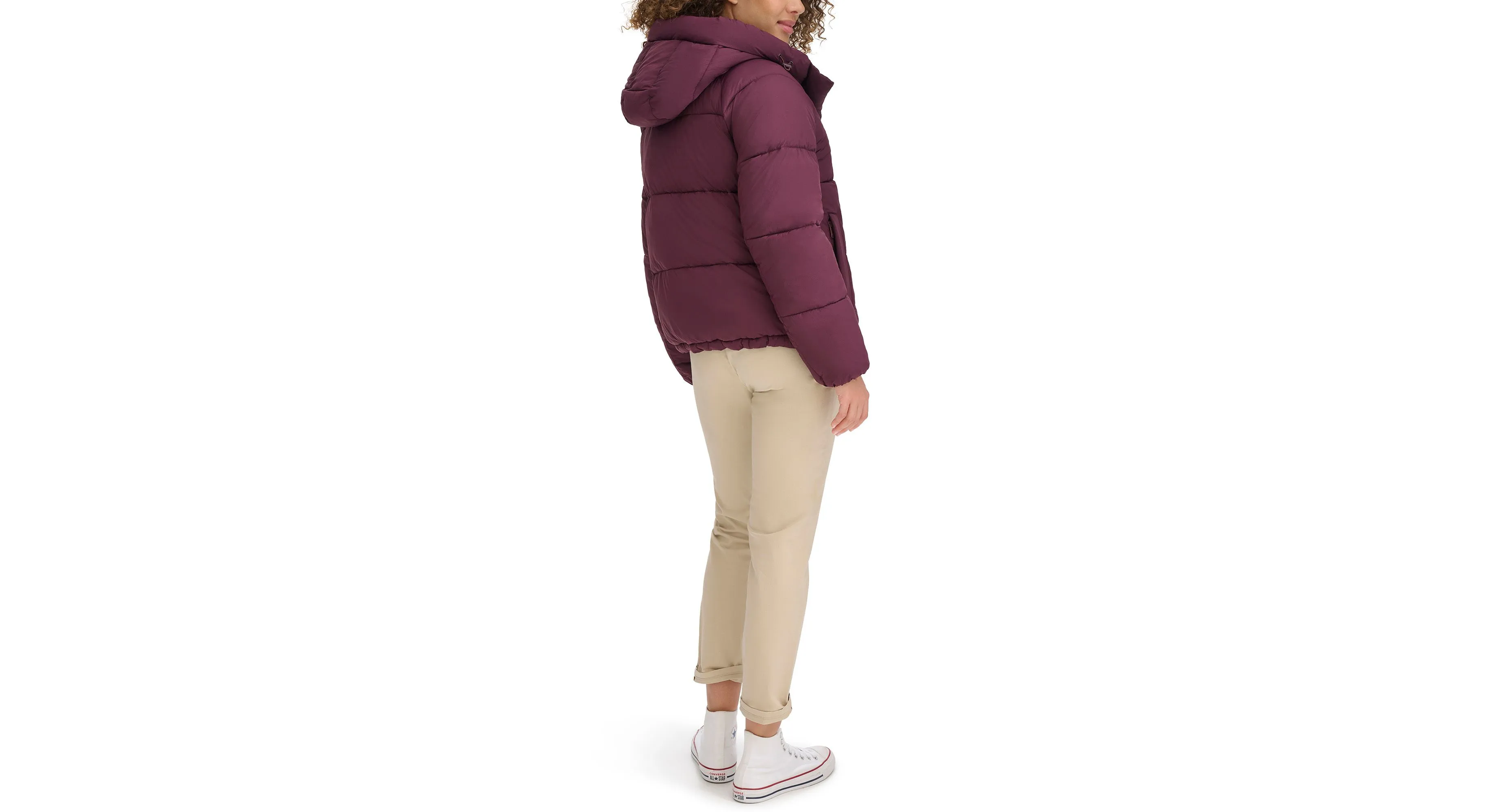 Hooded Matte Bubble Puffer Jacket