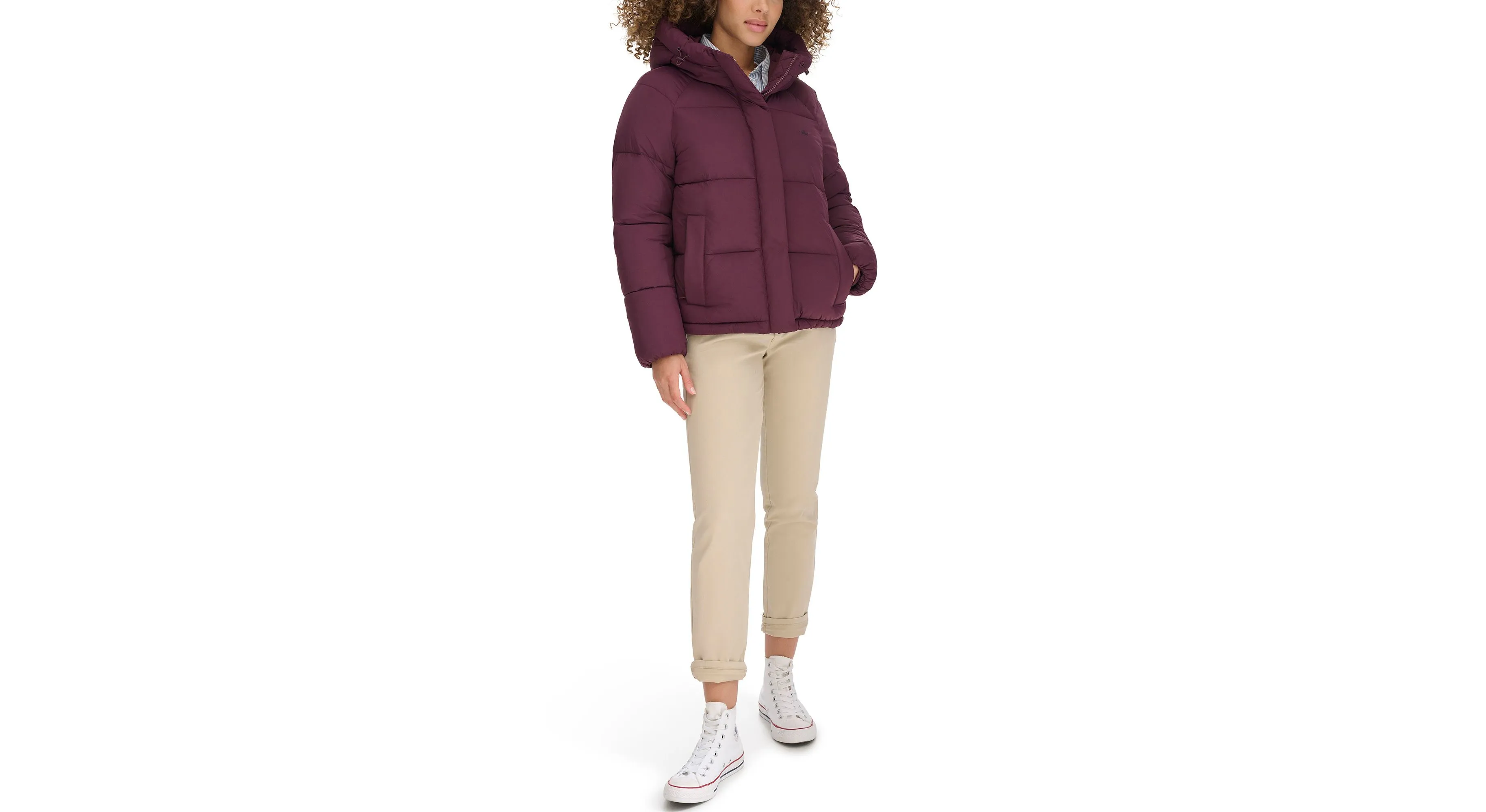 Hooded Matte Bubble Puffer Jacket
