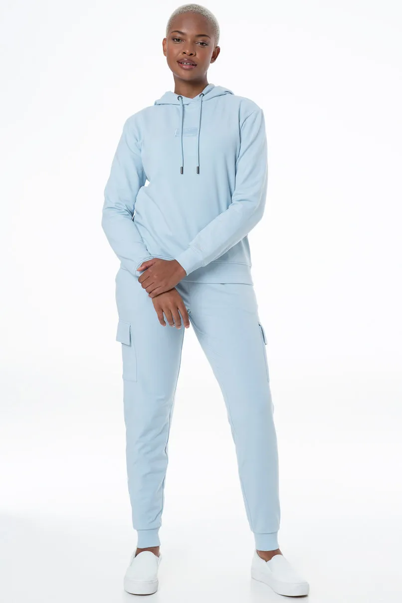 Hooded Sweat Top _ 146918 _ Light Blue