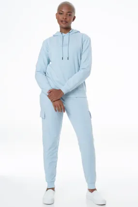 Hooded Sweat Top _ 146918 _ Light Blue