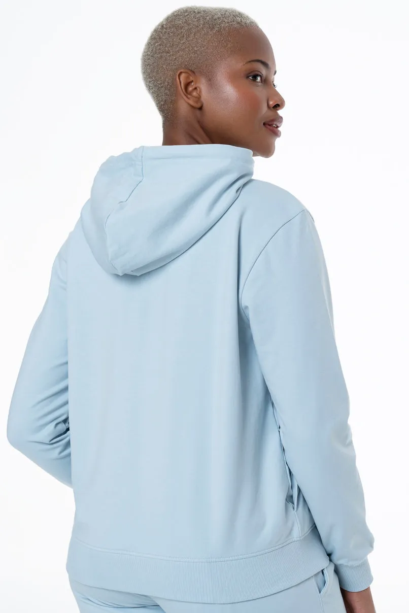 Hooded Sweat Top _ 146918 _ Light Blue