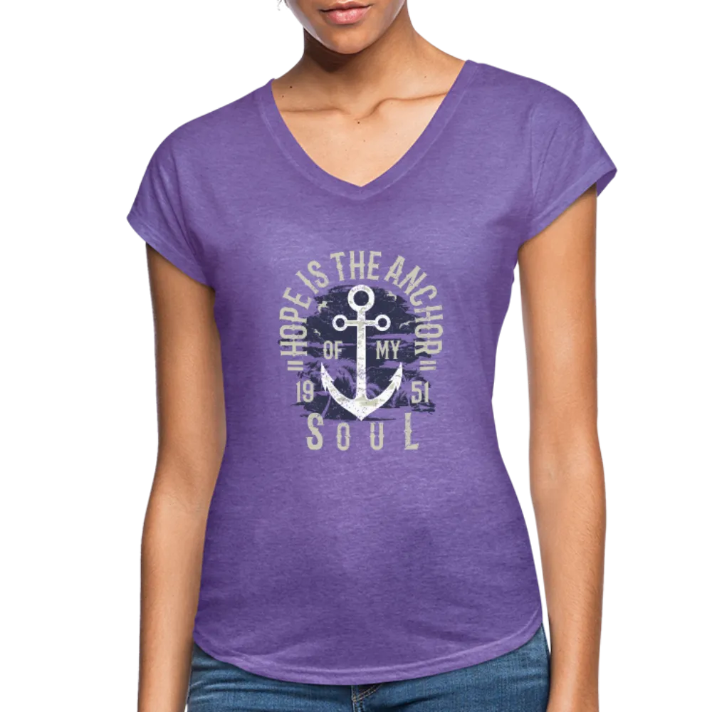 Hope is the Anchor of My Soul V-Neck T-Shirt