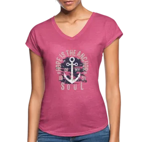 Hope is the Anchor of My Soul V-Neck T-Shirt