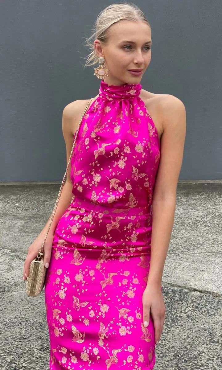 Hoss Madame Butterfly Pink Halter