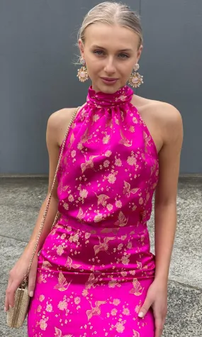 Hoss Madame Butterfly Pink Halter