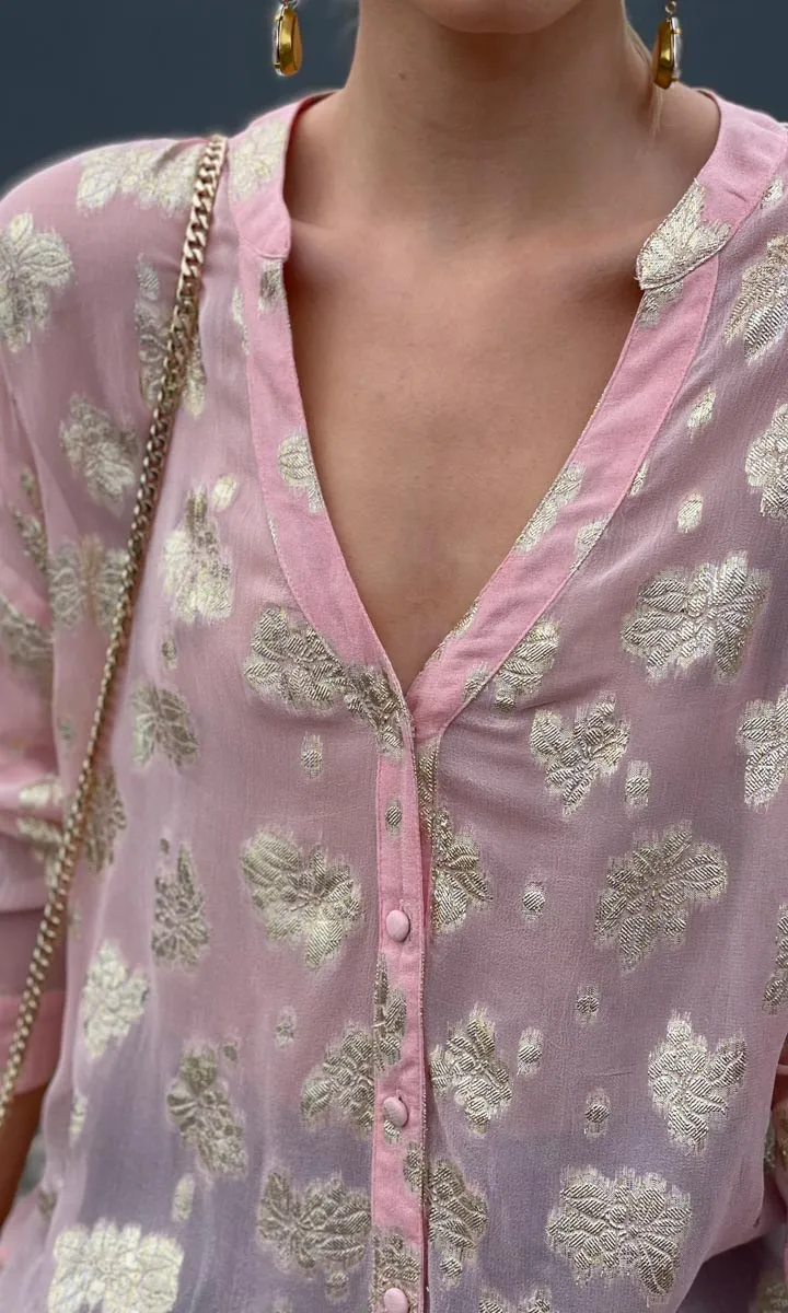 Hoss Pink Gold Galla Shirt