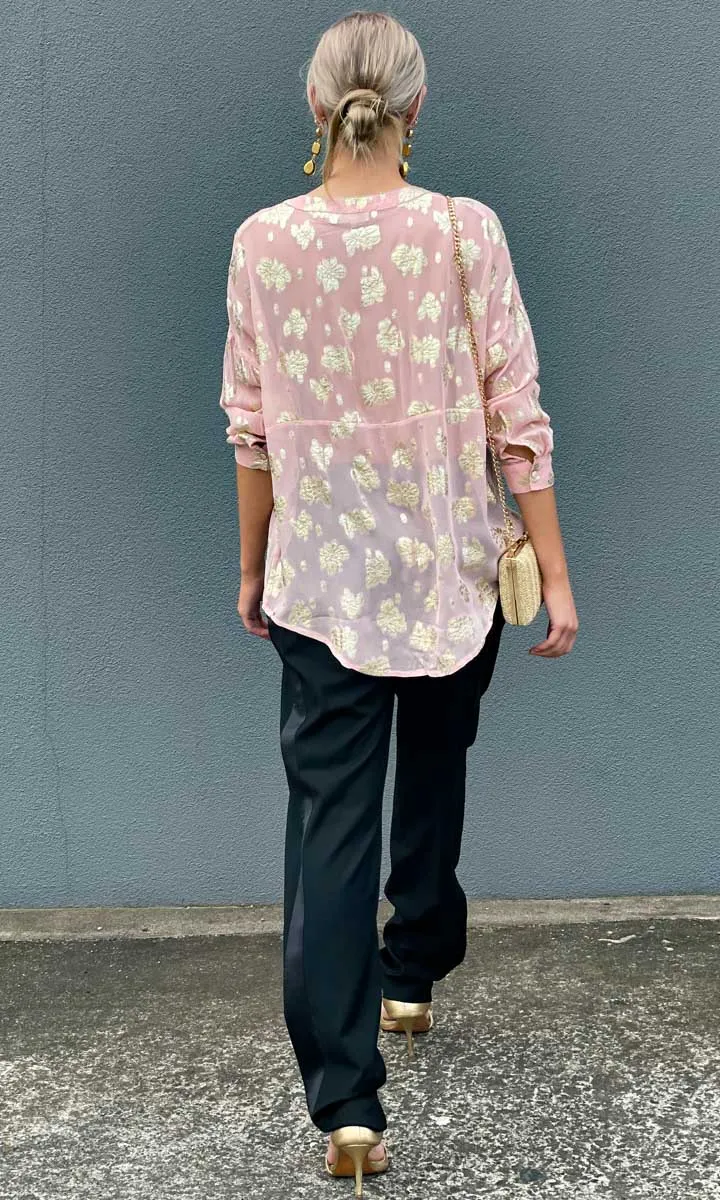 Hoss Pink Gold Galla Shirt