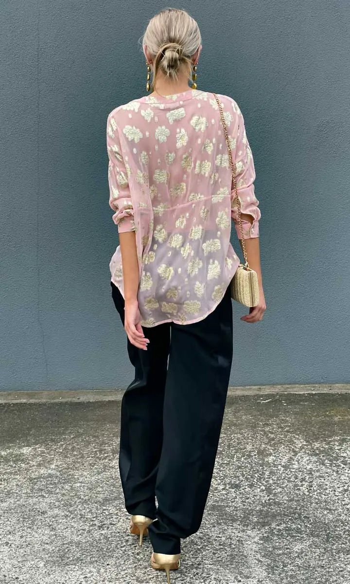 Hoss Pink Gold Galla Shirt