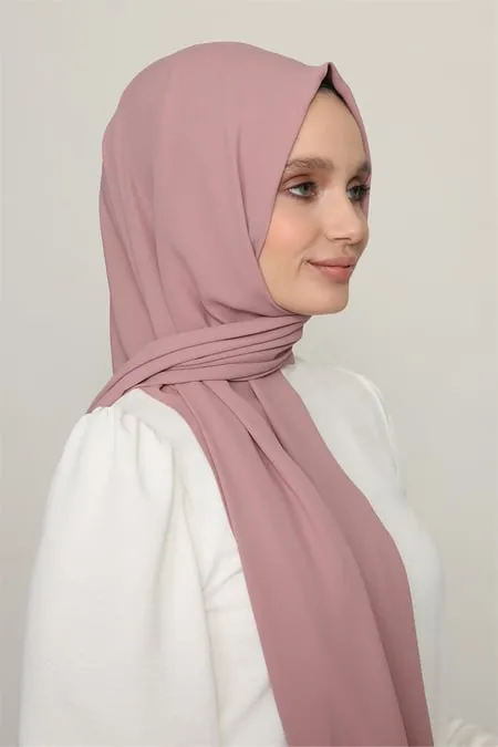 Hybrid Textured Chiffon Shawl - Soft Powder