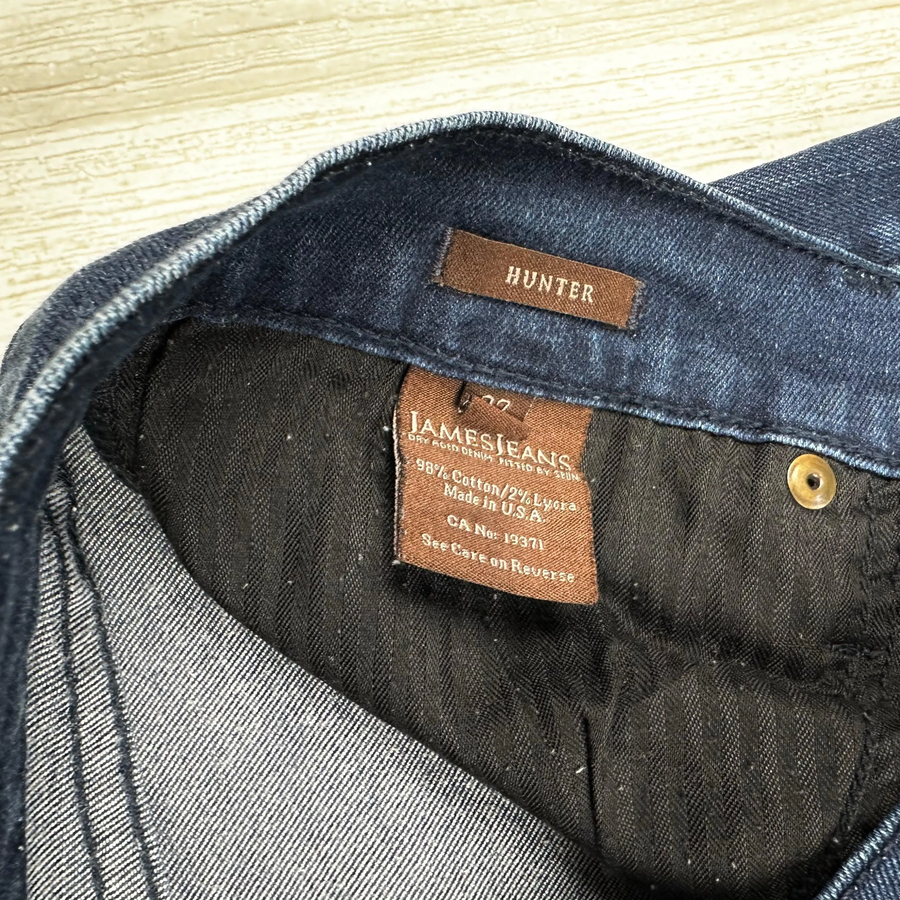 James Jeans Lisbon Wash 'Hunter' Stretch Denim Straight Jeans -Size 27
