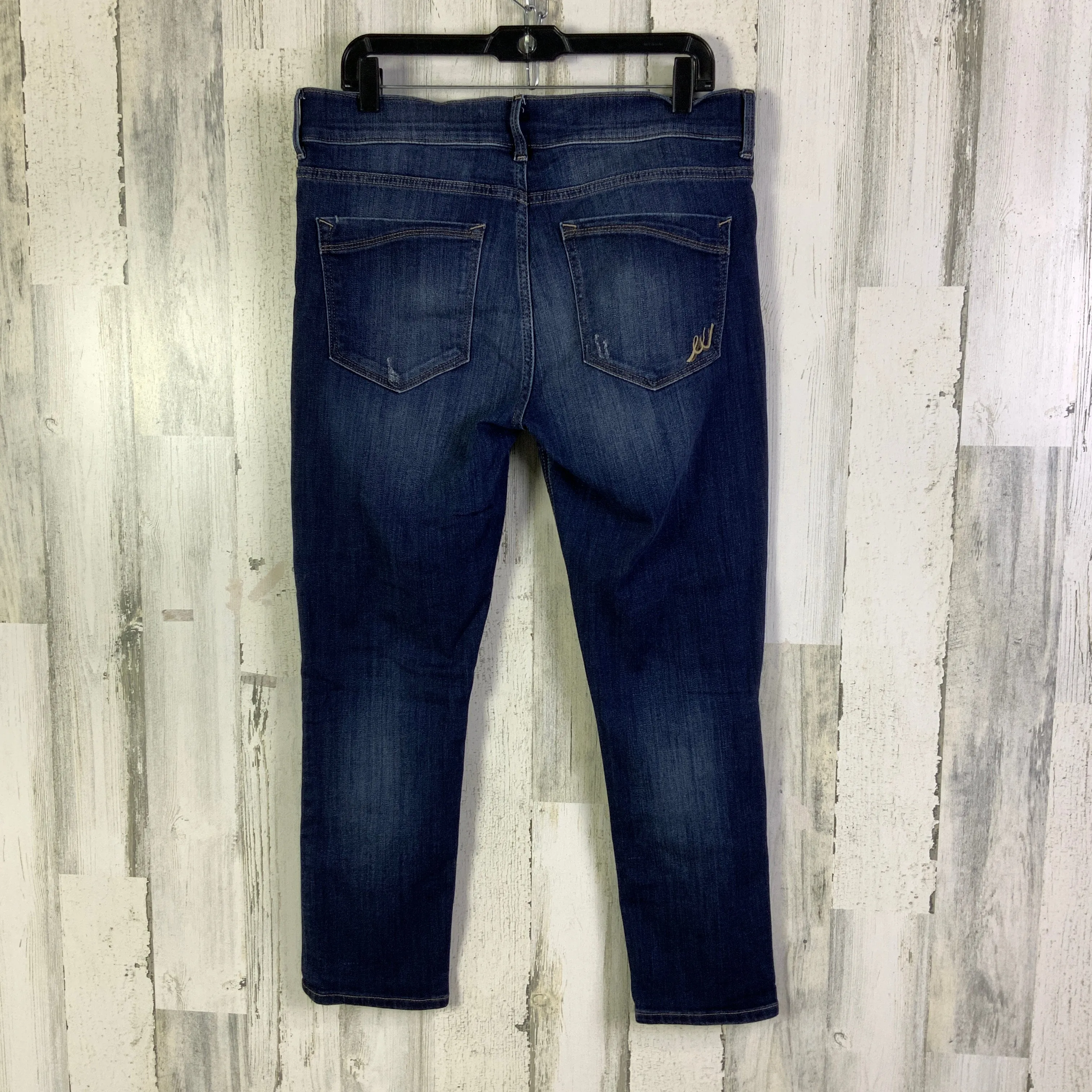 Jeans Skinny By Express In Blue Denim, Size: 12