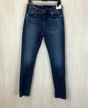 Jeans Skinny By Silver In Blue Denim, Size: 16