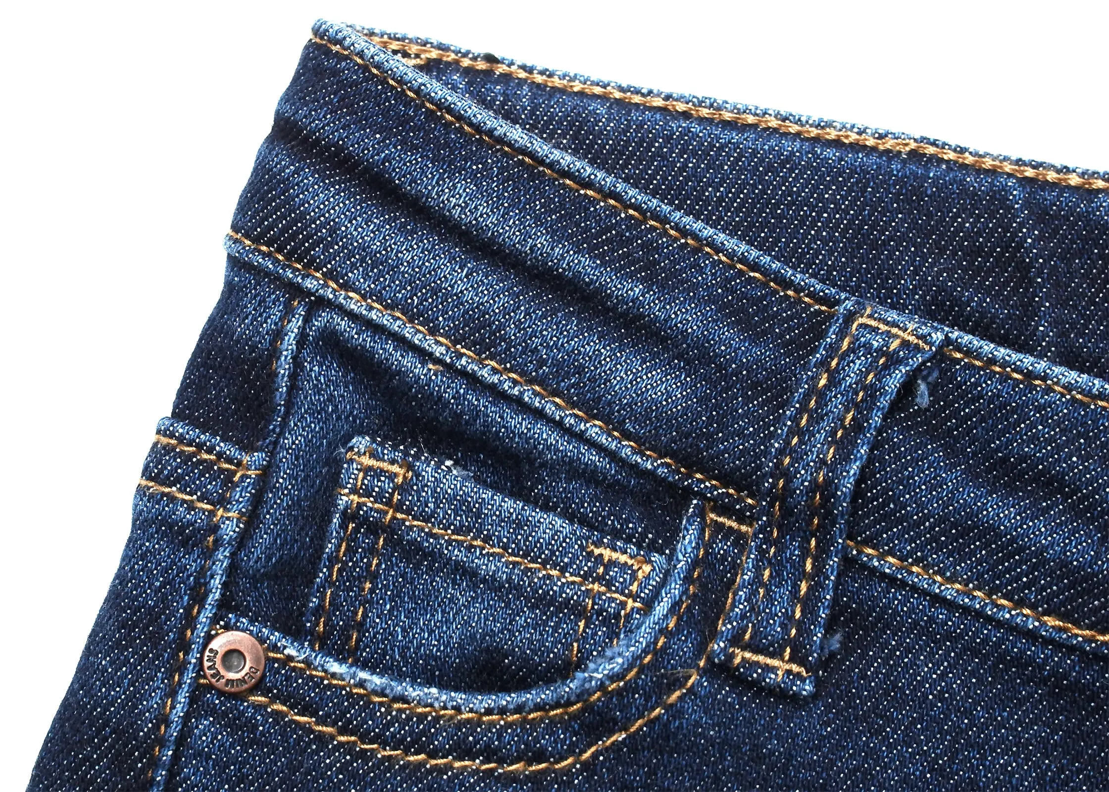 Kids Ripped Holes Patched Fashion Elastic Band Slim Jeans