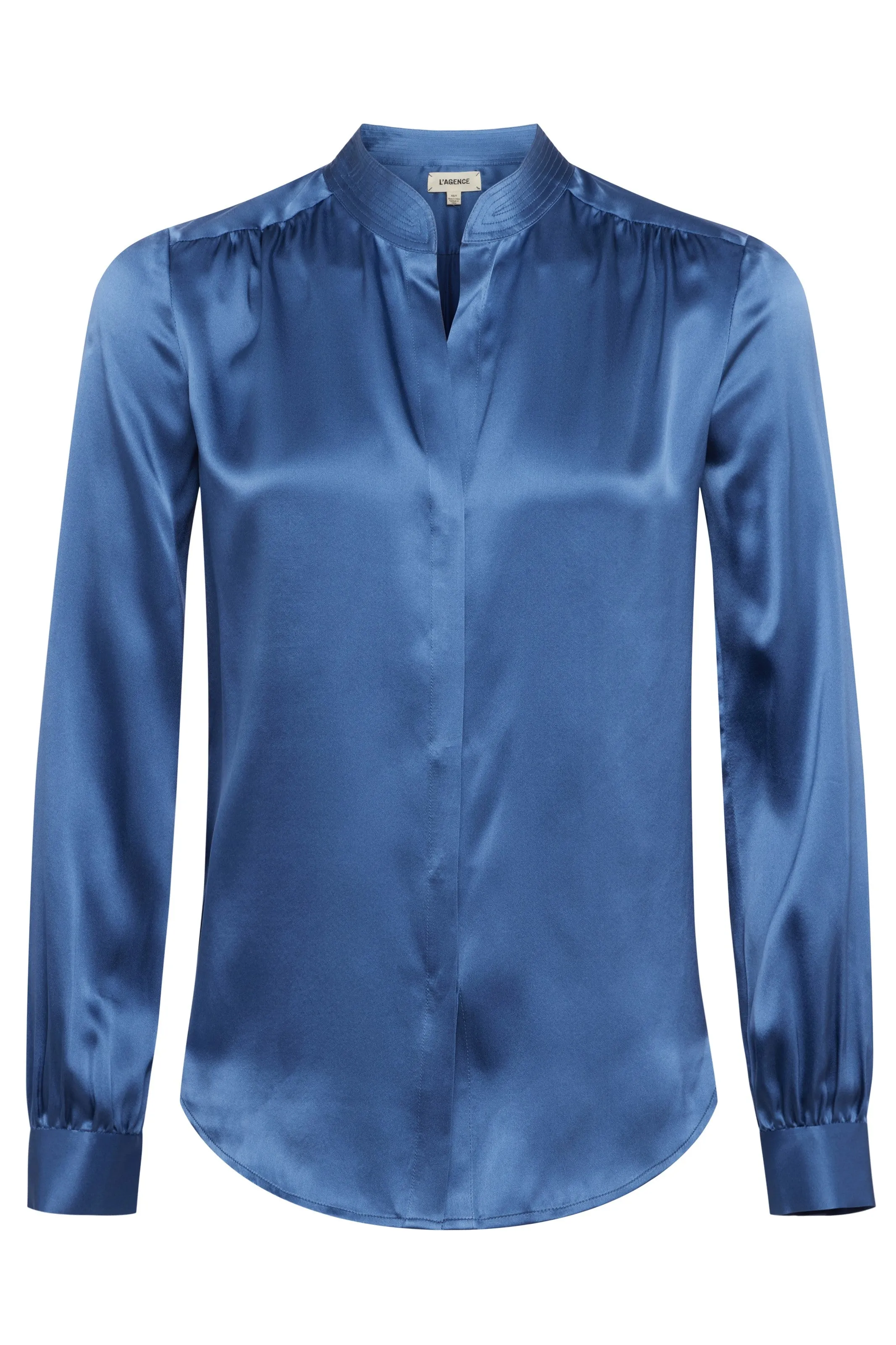 L'Agence Bianca Band Collar Blouse