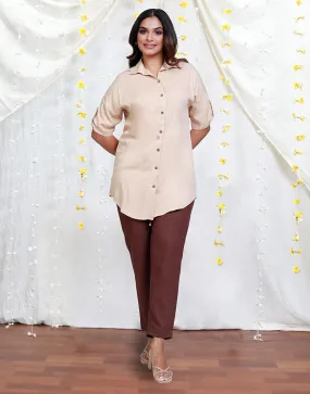 Linen Pants with Drawstring Tie-up